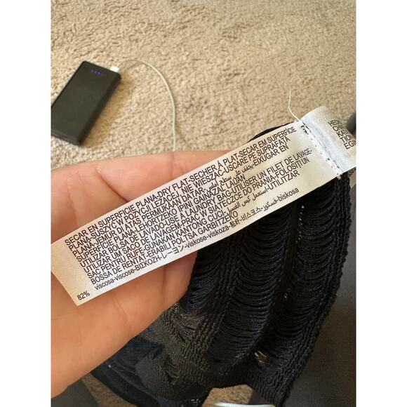 Zara black see-through tank top, size S - Picture 11 of 11